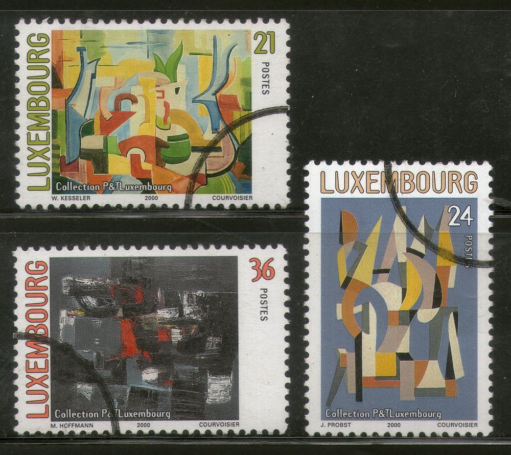 Luxembourg 2000 Modern Paintings Art "Specimen" Sc 1037-39 MNH