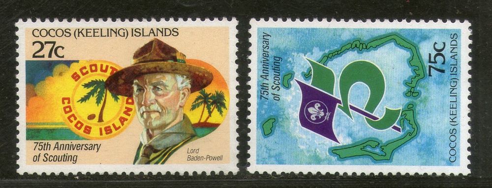 Cocos Keeling Islands 1982 Scouting Year Baden Powell Boy Scout Sc 85-6 MNH