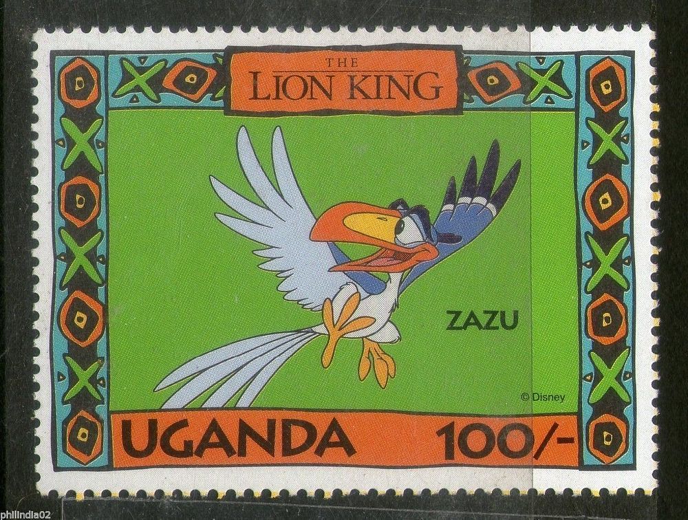 Uganda 1994 Disney's The Lion King - Zazu Bird Sc 1266i Cartoon Film MNH
