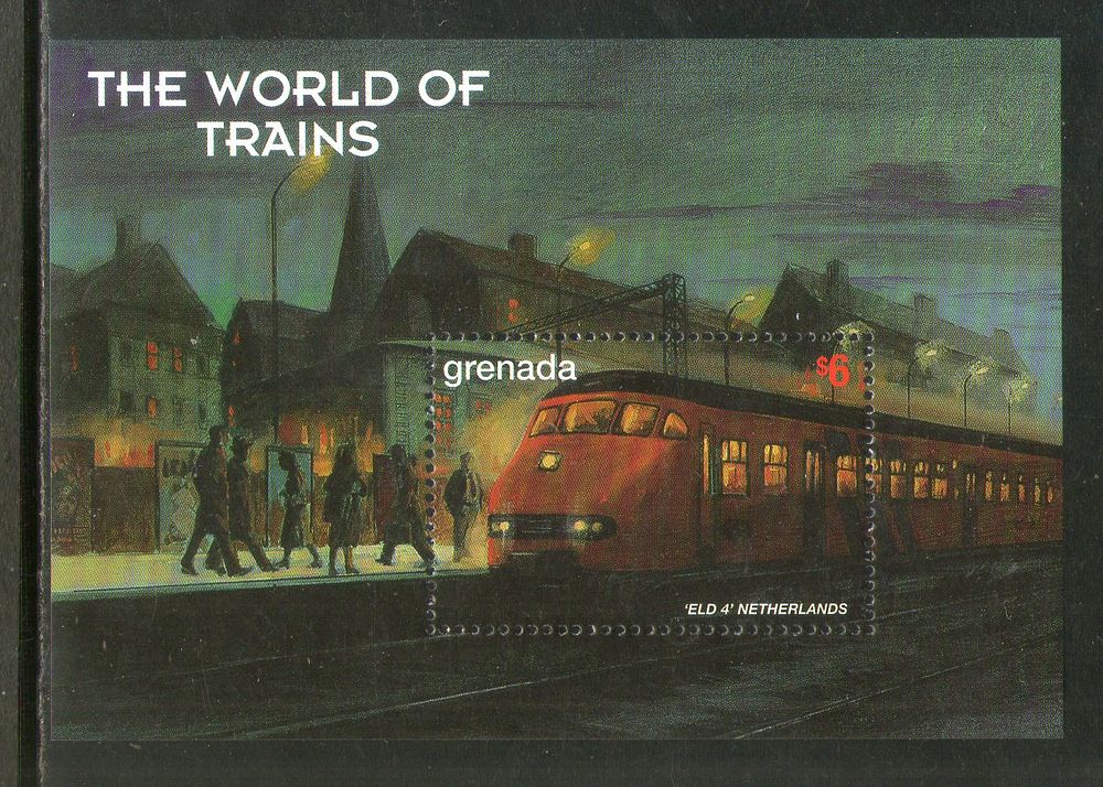 Grenada 1999 Locomotive Railway Train Transport Sc 2845 M/s MNH
