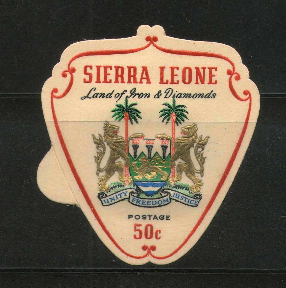 Sierra Leone 1965 Shield Odd Shaped Coat of Arms Sc 316 MNH