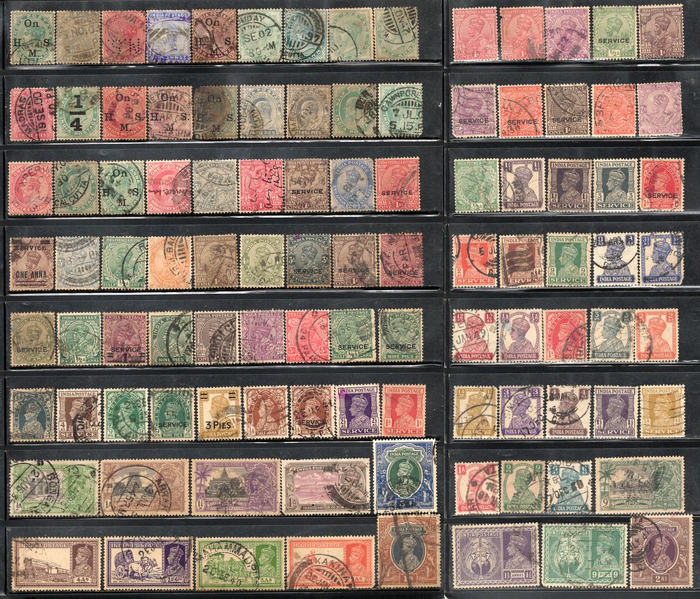 India 95 diff Pre-Independence Stamps Used