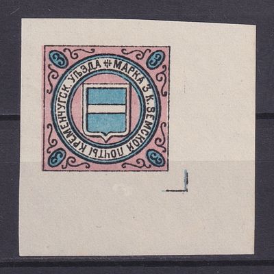 Земство Кременчугский уезд 1902, #Ш-25I, Ч-24a, 8$,. Состояние: коллекционное