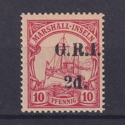 Немецкие колонии Британская оккупация. Новая Гвинея 1914, SG #52, С заверкой. Состояние: чистая 