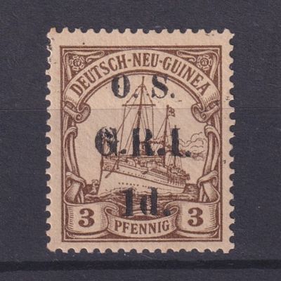 Немецкие колонии Британская оккупация. Новая Гвинея 1915, SG #О1, 35&pound;,. Состояние: чистая