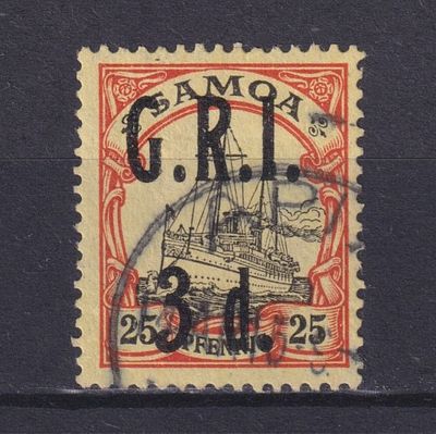 Немецкие колонии Британская оккупация. Самоа 1914, SG #105, 40&pound;,. Состояние: коллекционное