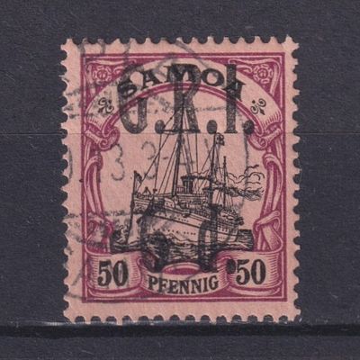 Немецкие колонии Британская оккупация. Самоа 1914, SG #108, 35&pound;,. Состояние: коллекционное