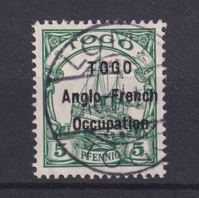 Немецкие колонии Британская оккупация. Того 1914, SG #H2, 100&pound;,. Состояние: коллекционное