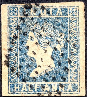 1854 Lithograph &frac12;a pale blue Die I fine used with four sides good to large margins, cancelled 