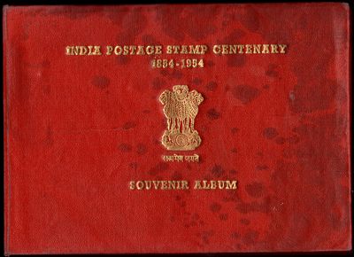 India Postage Stamp Centenary 1854 - 1954 Souvenir Album issued by The Indian Posts &amp; 