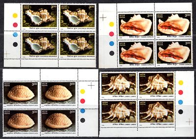 India 1998 (Dec. 30) International Year of the Ocean Sea Shells of Andaman &amp; Nicobar 