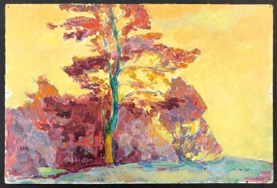 Пророков Борис Иванович. Этюд. Картон масло. 50-е гг. Размер 25 х 16 см.