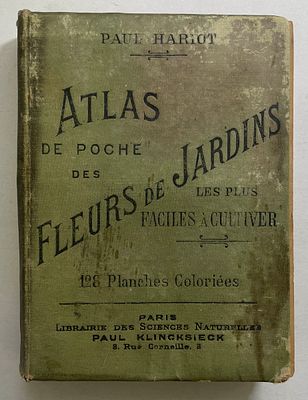 "Карманный атлас садовых цветов самых простых в выращивании", 128 цветных иллюстраций, Париж 