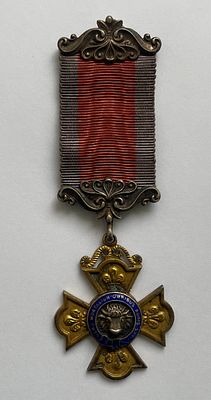 1931. Массонский знак, серебро, горячая эмаль.