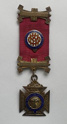 Массонский знак, серебро, горячая эмаль.