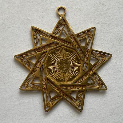 1979. Массонский знак, серебро, 55х55 мм.