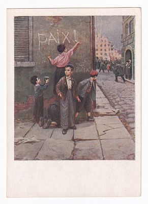 1952. Маркированная карточка №1. ЗА МИР.