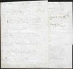 Kussowlee Post Paid 1851. smudged strike of Giles#1 on entire to Dublin.Image - 1
