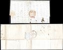 Madras Ship Letter 1823 two entire to England. with India Letter Portsmouth in red and black. Image - 1