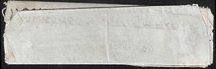 Rewary Paid 20 Dec 1847. part entire with rare strike that is unrecorded by Giles.Image - 1
