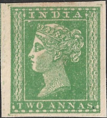 Two annas fine mint. example with clear margins.