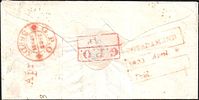 One anna cover Ootacamund to Calcutta. exhibit quality cover of 1855 with fine strikes of Image - 1