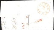One anna cover Dinapore to Calcutta. stamp tied by Type 7/B/75 of Dinapore. Patna transit cds on Image - 1