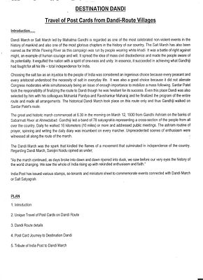 Mahatma Gandhi Dandi March carried Covers Exhibit. one frame exhibit 16 pages written up.