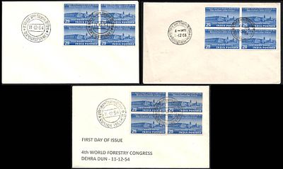 Forest Centenary FDCs from 3 Windows including Private FDC. these first day postmarks are only 