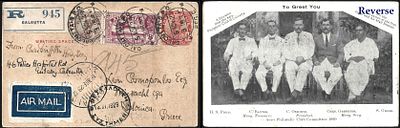 Airmail issues Second Day Cover 5 November 1929. with picture of Aerophilatelic Club 
