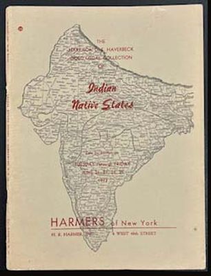 Lot of 4 books. Haverback collection of Native States, Harmer catalogue from 1973 plus Kohinoor 