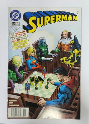 פריט אספנות - סופרמן #137 (Superman #137), אוגוסט 1998. דירוג מצב פריט: 4
חוברת קומיקס מקורית 