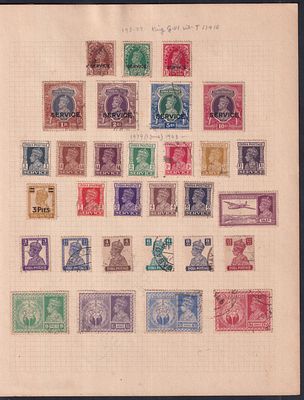 1939 KGVI King George VI stamps including Service ovpt., Victory issue etc. Mint & used stamps 
