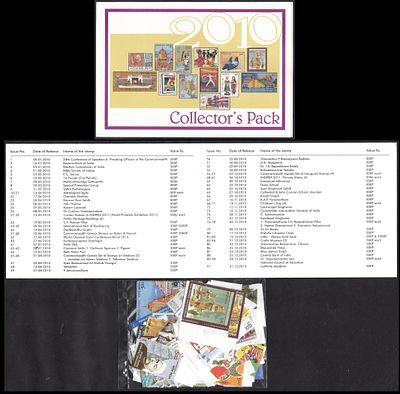 2010 India Postage stamps Collector`s Year Pack issued by Department of Post Containing all MNH 