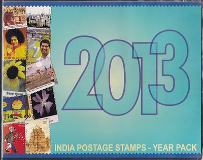 2013 Official Sealed India Postage stamps- Year Pack issued by Department of Post Containing 