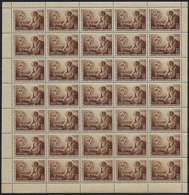 India 1973 Centenary Series (Dr. G. Armauer Hansen) 50p complete sheet of 35 MNH stamps