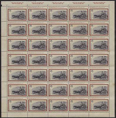 India 1975 Inpex-75 National Philatelic Exhibition, Calcutta (Early Mail-cart) 25p complete 