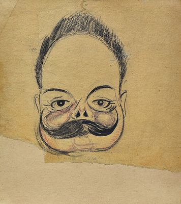Иогансон Борис Владимирович (1893–1973) (по подписи). Цветков. . Бумага, карандаш. 25 х 21,5. 