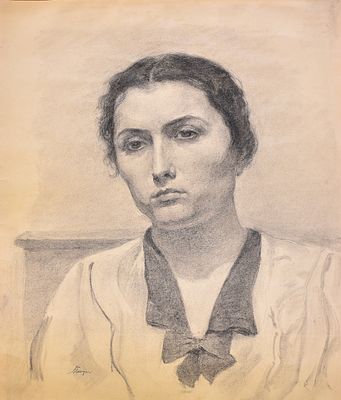 Пичугин Сергей Иванович (1881–1971). Предположительно 1930-40-е. Бумага, карандаш. 59 х 41,5. 