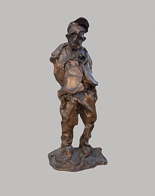 Свиязов Александр Владимирович (род. 1987). Скульптура "Чудной". 2014. Бронза. 
Размер: 33,5 х 