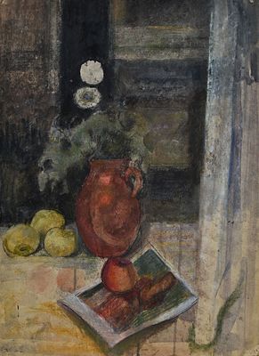 Рудаков Михаил Захарьевич (1914–1985). . Бумага, гуашь. 69,5 х 49,5. 
На обороте надпись О. 