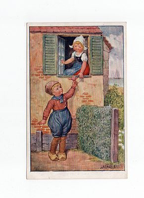 Открытка "Свидетельство любви". Европа, начало 20 века.