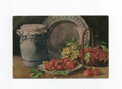 Открытка "Натюрморт". 1-я половина 20 века.