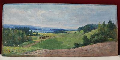 Картина. Кулагин А.А. "Русское раздолье". СССР, 1977 год. 
Оргалит, масло. 
Кулагин Алексей 