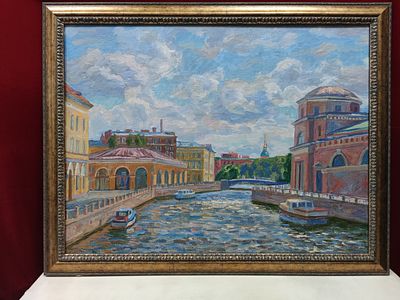 Картина. Пасько Г.И. "На реке Мойке". Россия, 2008 год. 
Холст, масло. 
Пасько Геннадий 