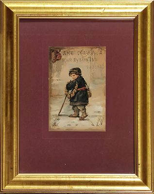 Хромолитография &laquo;Вам сказка, а мне бубликов связка&raquo;. Россия, начало 20 века. 
Автор Бём Е. М. 