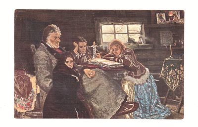 Открытка с картины В.И. Суриков "Меньщиков в Березове". Франция, начало 20 века.