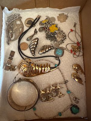 An Assortment of Costume and Southwestern Style Jewelry Including Sarah Coventry and Souvenir Pieces