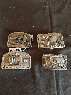 A Collection of Commemorative Agricultural and Tractor Belt Buckles. This collection of cast 