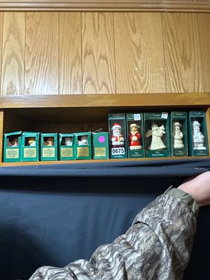 A Collection of Ten Goebel Annual Christmas Ornaments, 1977-1980. A collection of ten ceramic 